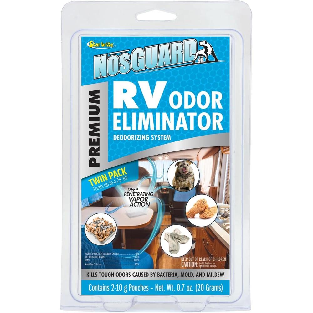 image:imageSTAR BRITE NosGUARD SG RV Odor Eliminator Deep Penetrating Vapor System Twin Pack 10G 079950Rv Odor Eliminator