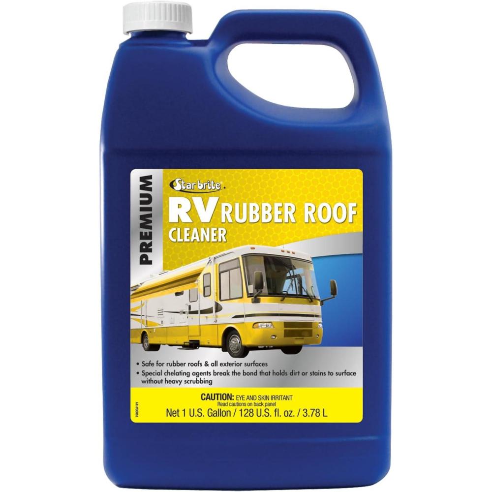image:imageSTAR BRITE Premium RV Rubber Roof Cleaner Effortless Cleaning for Camper Roofs Fiberglass amp Painted Surfaces128 Oz Gallon
